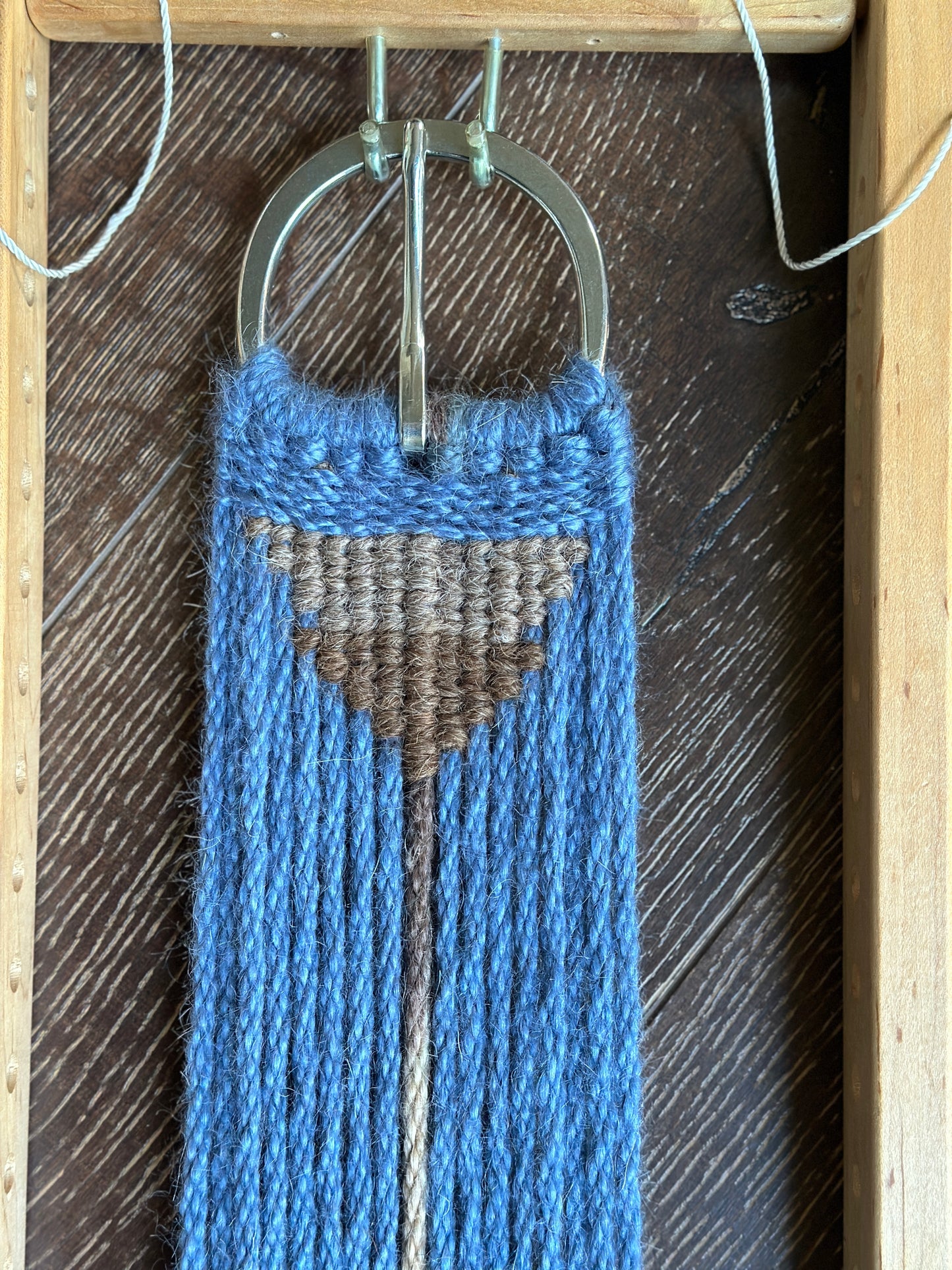 30" Straight Mohair Cinch "Bluefox"