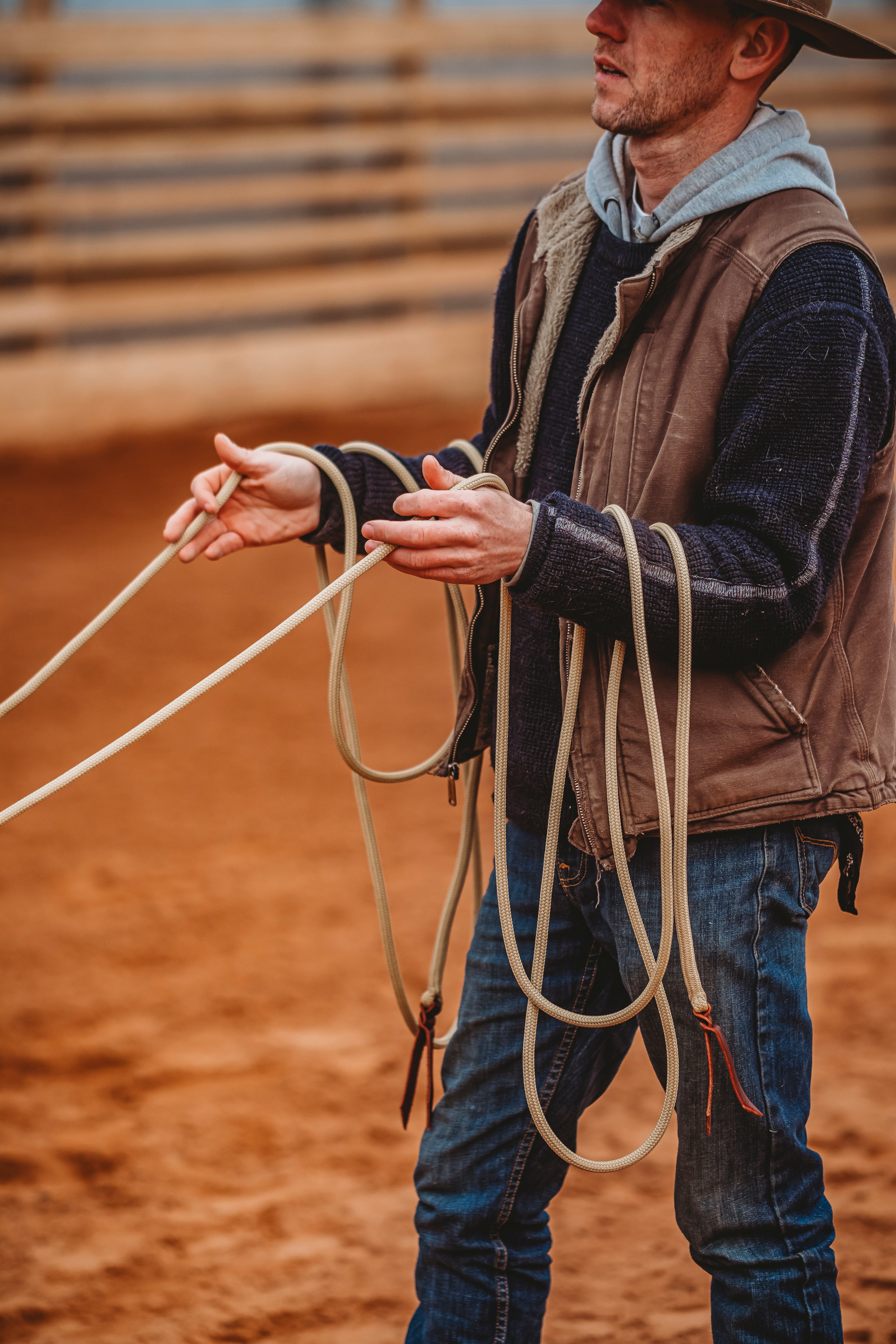 Ground Driving Lines – Blondie Cinches & Rope Halters