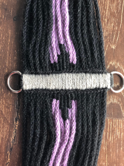 30" Roper Cinch - Black & Purple with grey accents