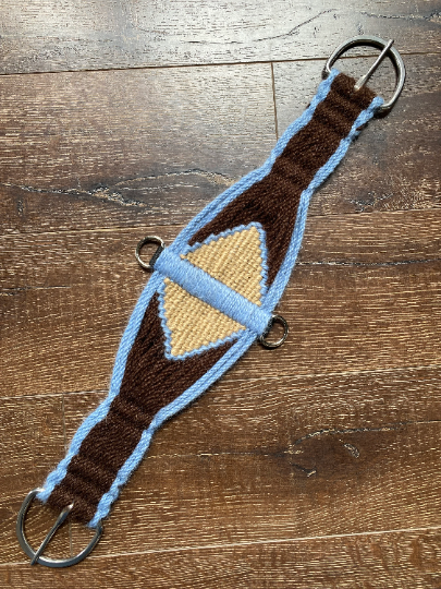 30" Roper Cinch - Blue and brown with tan accent