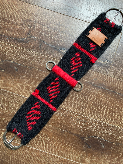 30" Straight Cinch - Red & Black