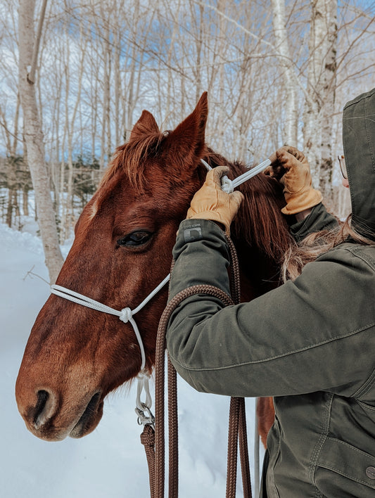 Soft Rope Halter - YEARLING SIZE